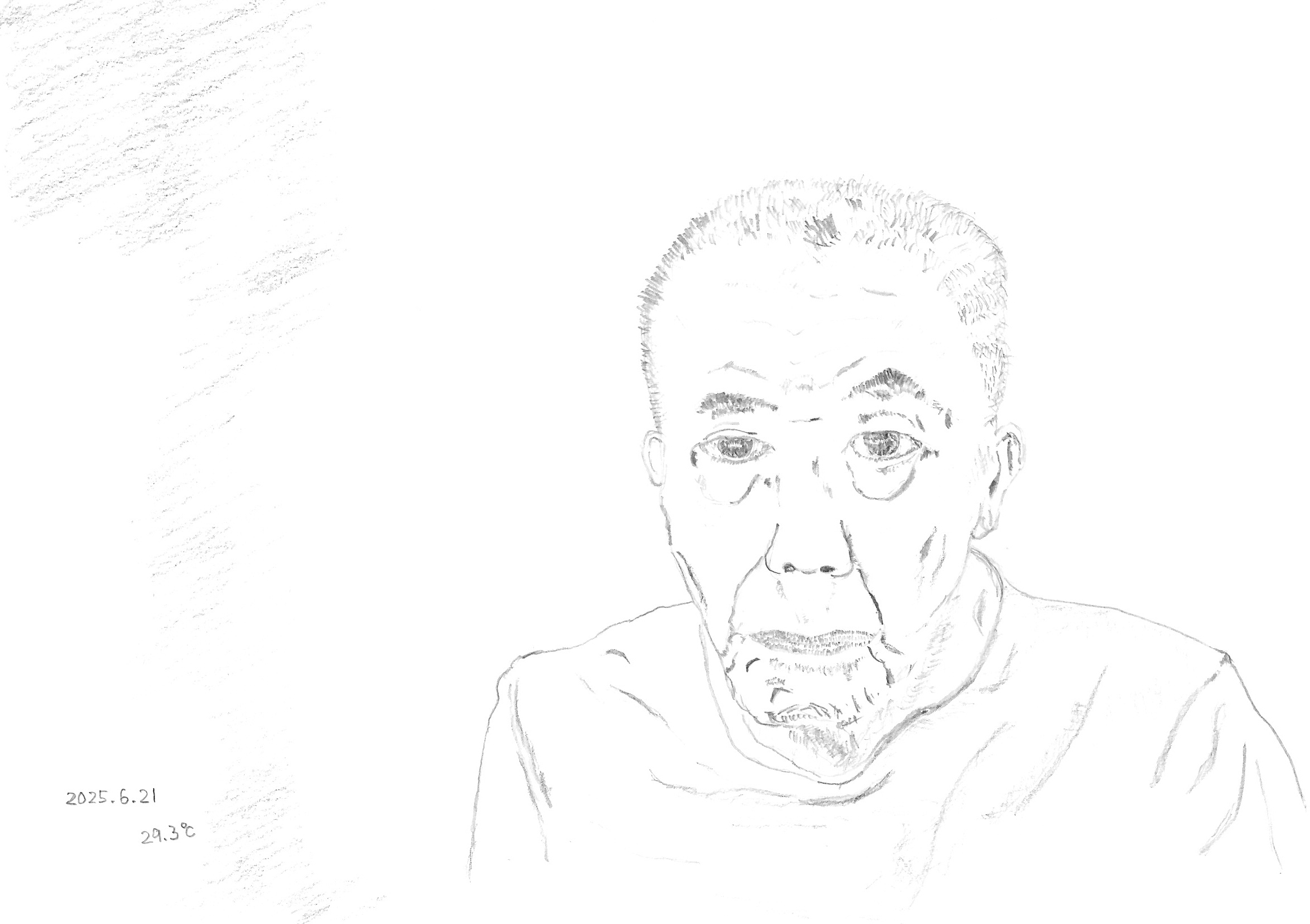 何とかもっている．．．顔